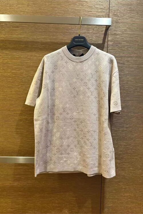 Louis Vuitton Monogram Knit T-Shirt – Beige