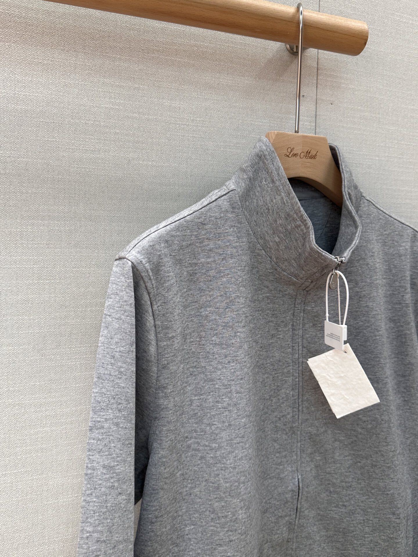 Brunello Cucinelli Zip Jacket — Grey - Brunello Cucinelli | LMX Boutique
