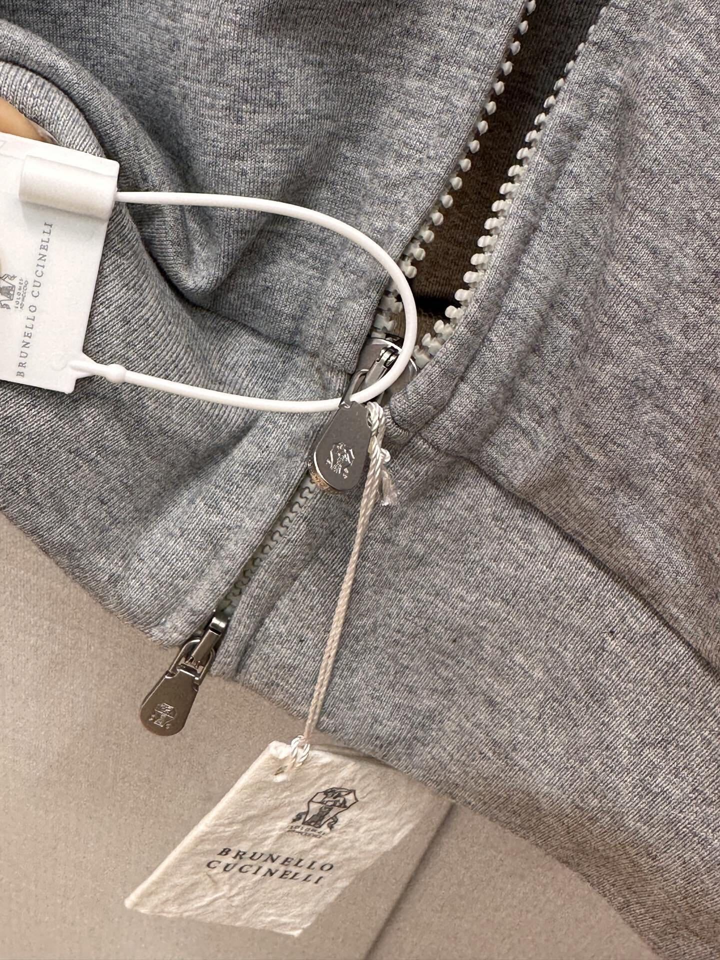Brunello Cucinelli Zip Jacket — Grey - Brunello Cucinelli | LMX Boutique