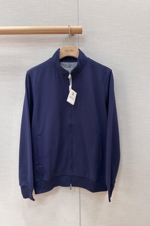 Brunello Cucinelli Zip Jacket — Navy