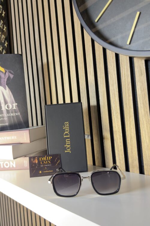 John Dalia Sunglasses — Silver / Black
