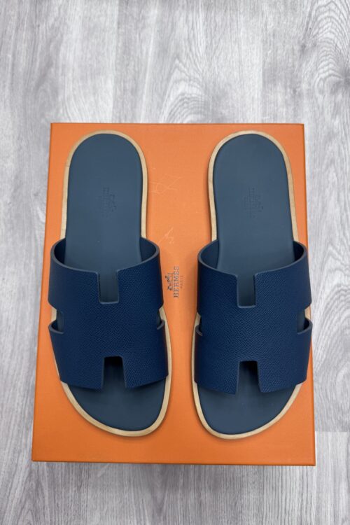 Hermès Izmir Sandal — Navy