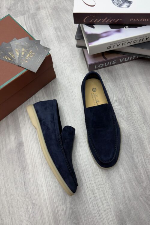 Loro Piana Babouche Walk — Navy Suède