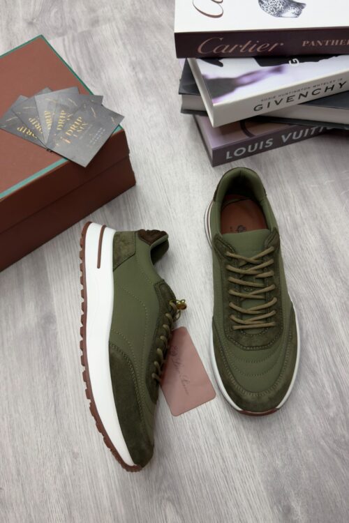Loro Piana Week End Walk Sneaker – Olive