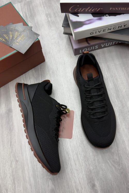 Loro Piana Week End Walk Sneaker – Black