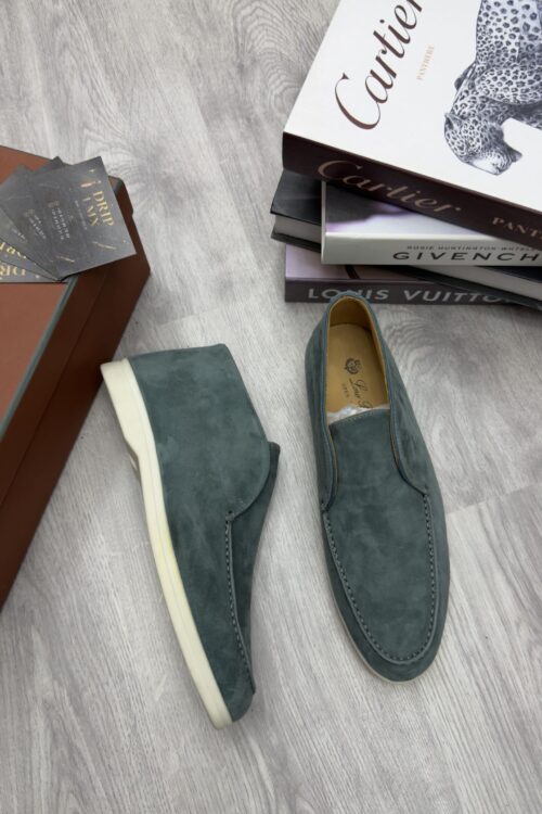Loro Piana Open Walk — Groen Suède