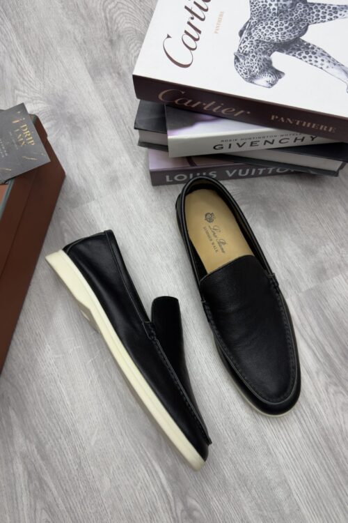 Loro Piana Summer Walk — Black Leather