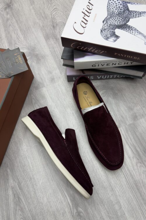 Loro Piana Summer Walk — Burgundy Suède