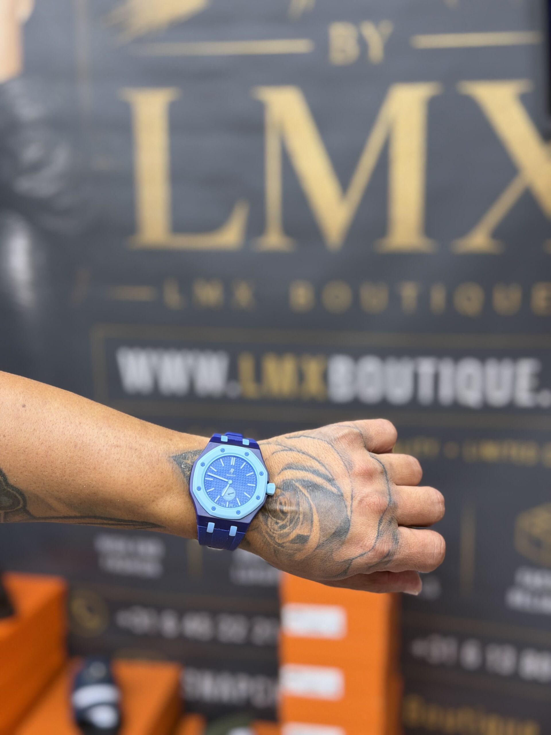Audemars Piguet Royal Oak Horloge — Donkerblauw / Lichtblauw