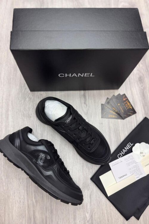 Chanel CC Chunky Runner Sneaker — Full Black