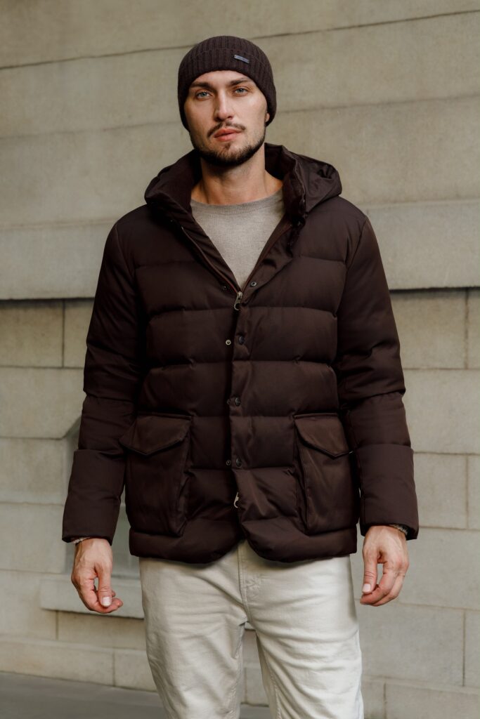 Loro Piana C.O.L.D. Donsjas met Capuchon - Bruin