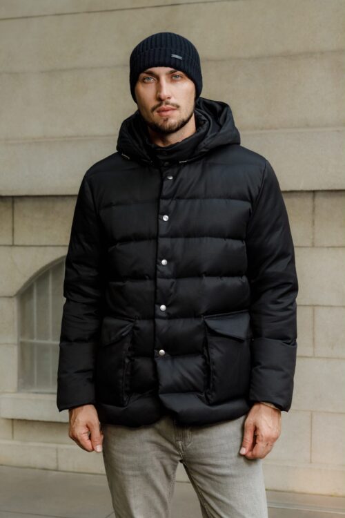 Loro Piana C.O.L.D. Donsjas met Capuchon – Zwart